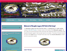 Tablet Screenshot of mosquitolagoonrvpark.com